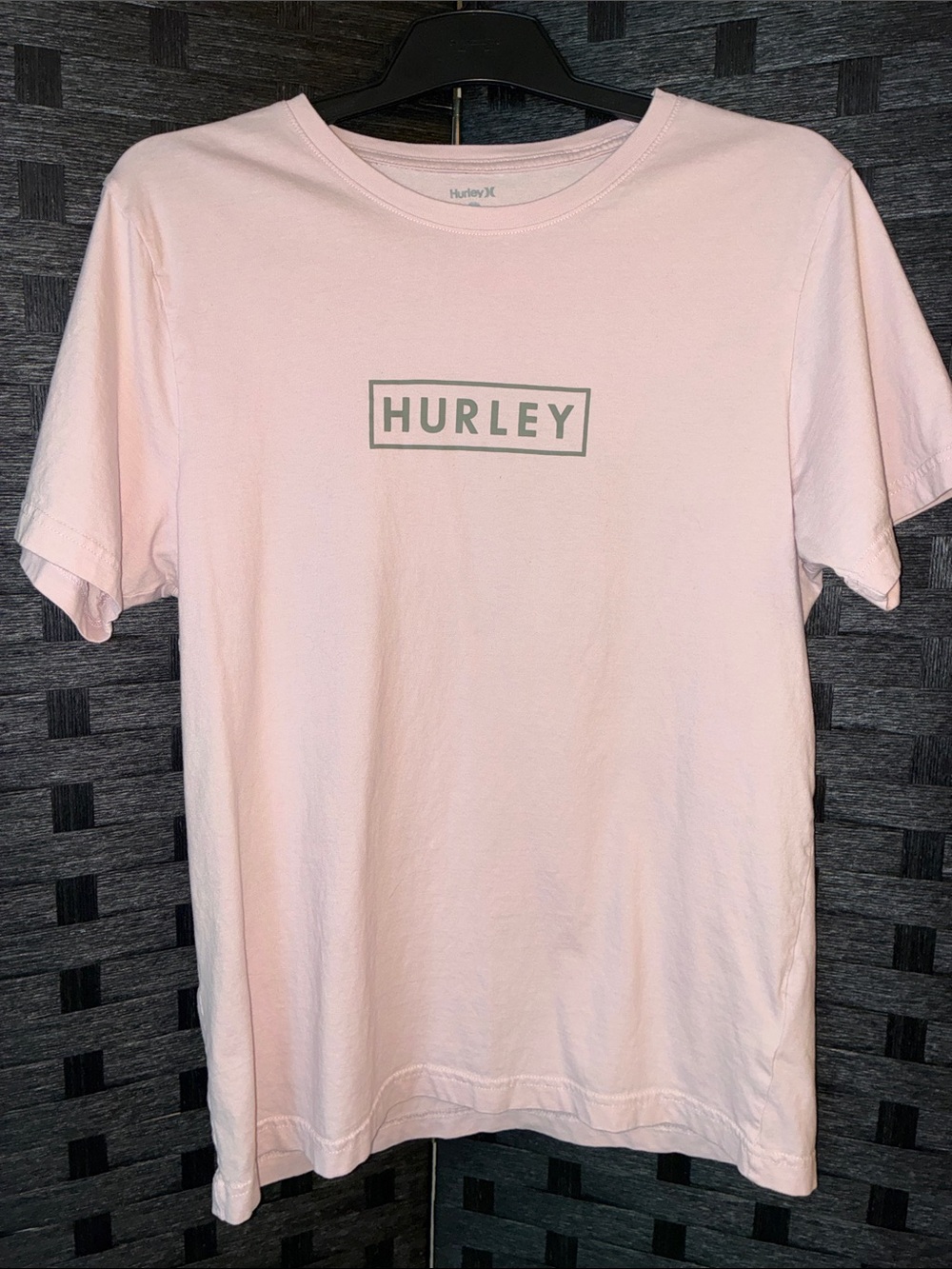 Hurley Light Pink Logo Crew Neck T-Shirt